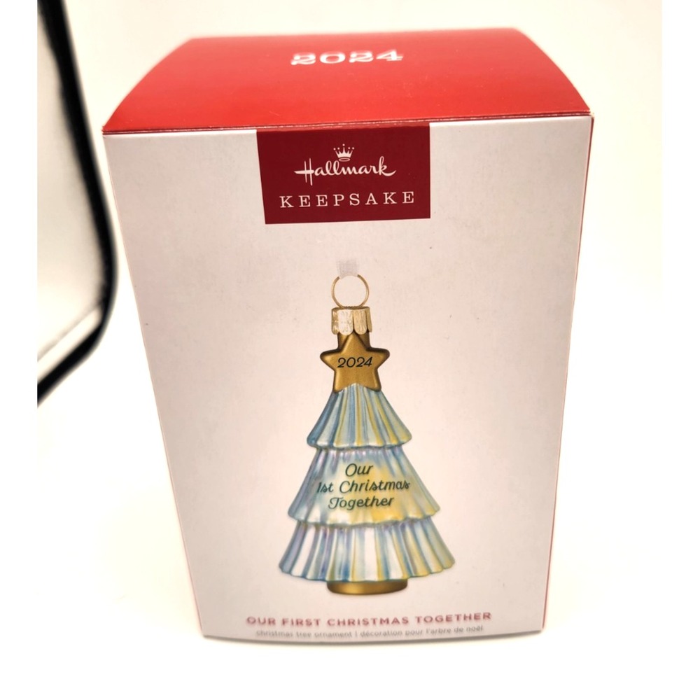 Hallmark Glass Ornament Our First Christmas Together 2024 New in Box